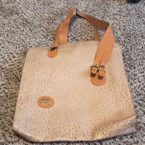 Vintage Ostrich Leather Shoulder Bag